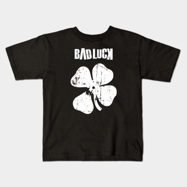 badluck clover leaf Kids T-Shirt by Shankara